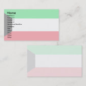 Carte De Visite Drapeau du Kowéit (Devant / Derrière)