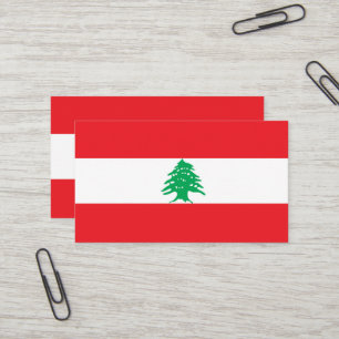 Carte De Visite Drapeau du Liban