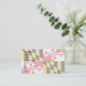 Carte De Visite Drapeau du Maryland (Debout devant)