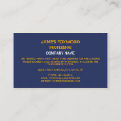 Carte De Visite Drapeau du Massachusetts, Drapeau du Massachusetts (Dos)