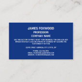 Carte De Visite Drapeau du Michigan, Drapeau du Michigan (Dos)