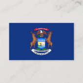 Carte De Visite Drapeau du Michigan, Drapeau du Michigan (Devant)
