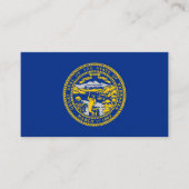 Carte De Visite Drapeau du Nebraskan, drapeau du Nebraska (Devant)