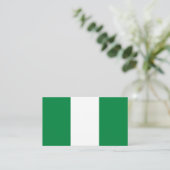 Carte De Visite Drapeau du Nigeria (Debout devant)