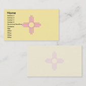 Carte De Visite Drapeau du Nouveau Mexique (Devant / Derrière)