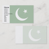 Carte De Visite Drapeau du Pakistan (Devant / Derrière)