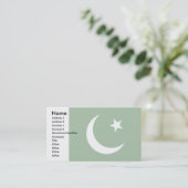 Carte De Visite Drapeau du Pakistan (Debout devant)
