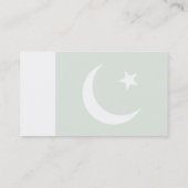 Carte De Visite Drapeau du Pakistan (Dos)