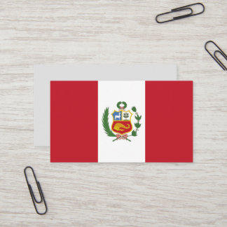 Carte De Visite Drapeau du Pérou
