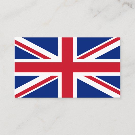 Carte De Visite Drapeau du Royaume-Uni (Devant)