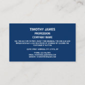 Carte De Visite Drapeau du Tennessean, Drapeau du Tennessee (Dos)