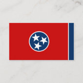 Carte De Visite Drapeau du Tennessean, Drapeau du Tennessee (Devant)