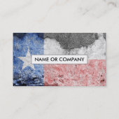 Carte De Visite drapeau du Texas (Dos)