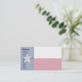 Carte De Visite Drapeau du Texas (Debout devant)