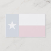 Carte De Visite Drapeau du Texas (Dos)