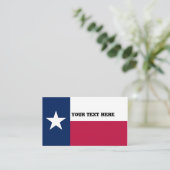 Carte De Visite Drapeau du Texas (Debout devant)