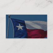 Carte De Visite Drapeau du Texas (Dos)