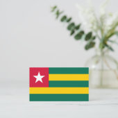 Carte De Visite drapeau du Togo (Debout devant)
