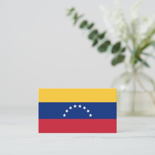 Carte De Visite Drapeau du Venezuela (Debout devant)