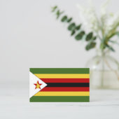Carte De Visite drapeau du Zimbabwe (Debout devant)
