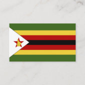 Carte De Visite drapeau du Zimbabwe (Devant)