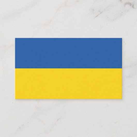 Carte De Visite Drapeau d'Ukraine (Devant)