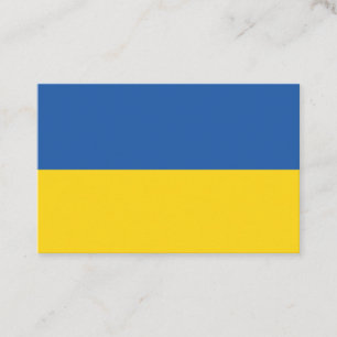 Carte De Visite Drapeau d'Ukraine