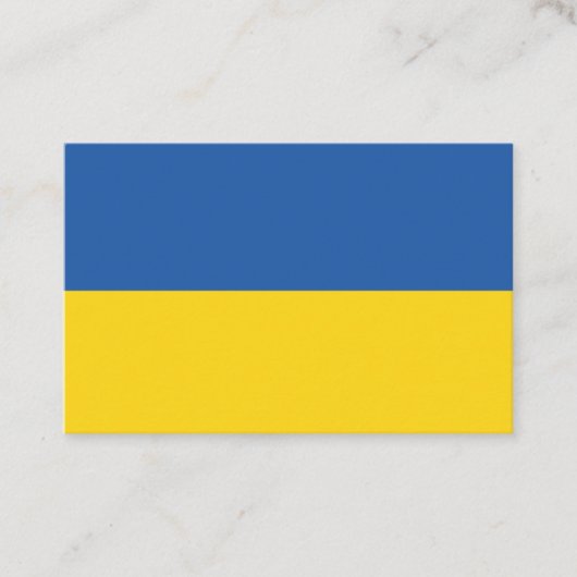 Carte De Visite Drapeau d'Ukraine (Devant)