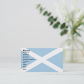 Carte De Visite Drapeau écossais (Debout devant)