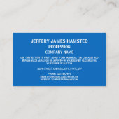 Carte De Visite Drapeau écossais, Drapeau écossais (Dos)