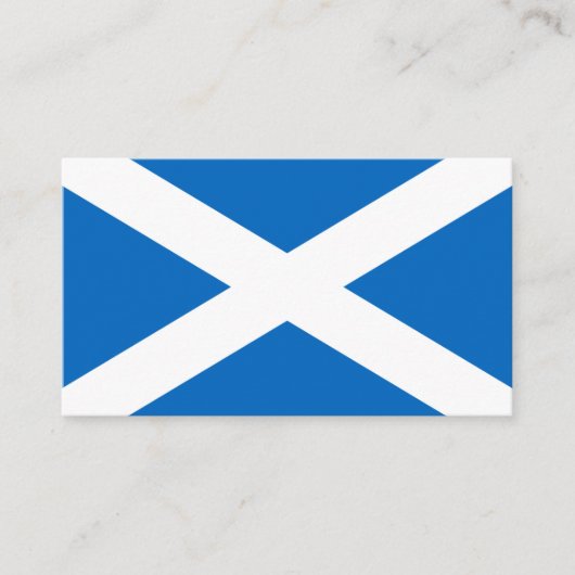 Carte De Visite Drapeau écossais, Drapeau écossais (Devant)