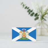 Carte De Visite Drapeau écossais et armoiries royales, Écosse (Debout devant)