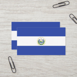 Carte De Visite Drapeau El Salvador