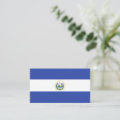 Carte De Visite Drapeau El Salvador (Debout devant)