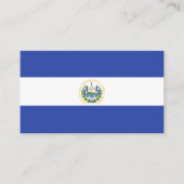 Carte De Visite Drapeau El Salvador (Devant)