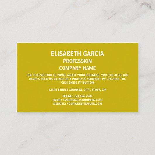 Carte De Visite Drapeau espagnol, Drapeau espagnol (Dos)