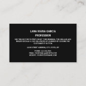 Carte De Visite Drapeau estonien, Drapeau estonien (Dos)