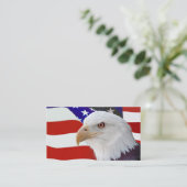 Carte De Visite Drapeau et aigle (Debout devant)
