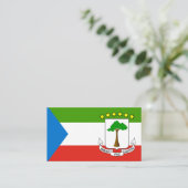 Carte De Visite Drapeau et armoiries de Guinée équatoriale (Debout devant)