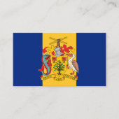 Carte De Visite Drapeau et armoiries de la Barbade (Devant)