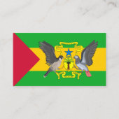 Carte De Visite Drapeau et armoiries de São Tomé Príncipe (Devant)