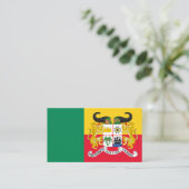 Carte De Visite Drapeau et armoiries du Bénin (Debout devant)