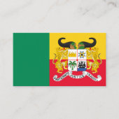 Carte De Visite Drapeau et armoiries du Bénin (Devant)