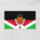 Carte De Visite Drapeau et armoiries du Burundi (Devant)