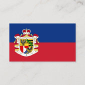 Carte De Visite Drapeau et armoiries du Liechtenstein (Devant)