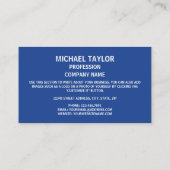 Carte De Visite Drapeau et Emblème de Mongolie, Drapeau de Mongoli (Dos)