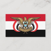 Carte De Visite Drapeau et emblème du Yémen, Drapeau du Yémen (Devant)