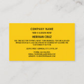 Carte De Visite Drapeau et Emblème français, Drapeau de France (Dos)