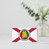 Carte De Visite Drapeau et phoque de l'Alabama (Debout devant)