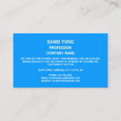 Carte De Visite Drapeau et phoque palaosiens, Drapeau des Palaos (Dos)